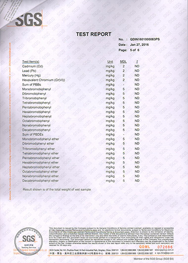 SGS of Plasticizer